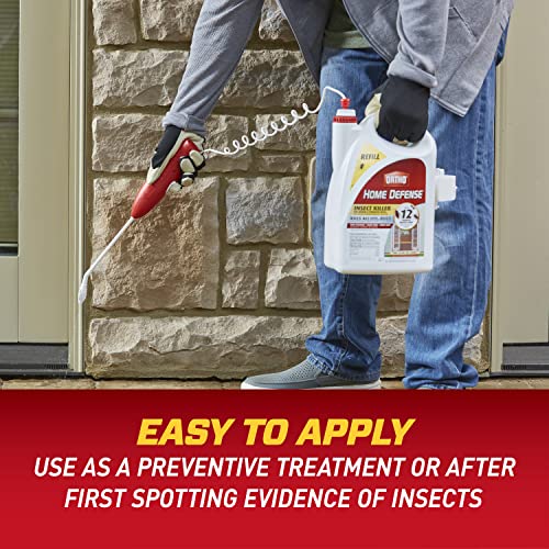 Ortho Home Defense Insect Killer for Indoor & Perimeter2 with Comfort Wand, Controls Ants, Roaches, and Spiders, 1.1 gal., 1 Pack