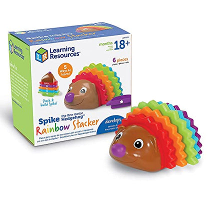 Learning Resources Spike The Fine Motor Hedgehog - Toddler Learning Toys, Fine Motor and Sensory Toys for Kids Ages 18+ Months, Montessori Toys