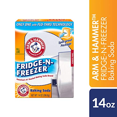 Arm & Hammer Baking Soda Fridge-n-Freezer Odor Absorber, Orange 14 oz, Pack of 12