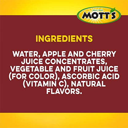 Mott's 100% Original Apple Juice, 8 Fl Oz Bottles, 24 Count (4 Packs Of 6), 2 Servings Of Fruit, 100% Fruit Juice, Gluten-free, Caffeine-free, Kosher, Contains No Artificial Colors Or Sweeteners