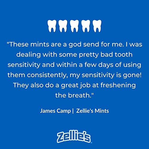 Zellie's | 100% Xylitol Sugar Free Cool Mint Breath Mints | Non-GMO, Low-Calorie, Gluten Free, Vegan & Kosher Mints