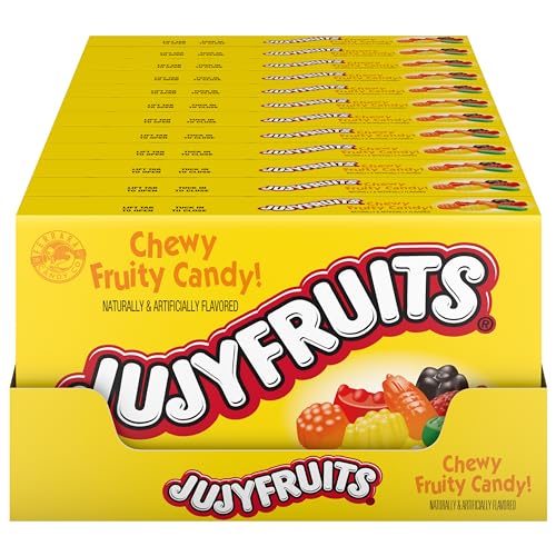 Wonka Jujyfruits Gummy candy, Assorted Gummy Candy, 5 Ounce Theater Candy Boxes (Pack of 12)