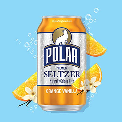 Polar Seltzer Water Original, 12 fl oz cans, 18 pack