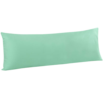 FLXXIE Microfiber Pillow Cases Standard Size, Soft Pillowcases with Envelope Closure, Wrinkle, Stain Resistant Pillow Covers, 20x26, Aqua