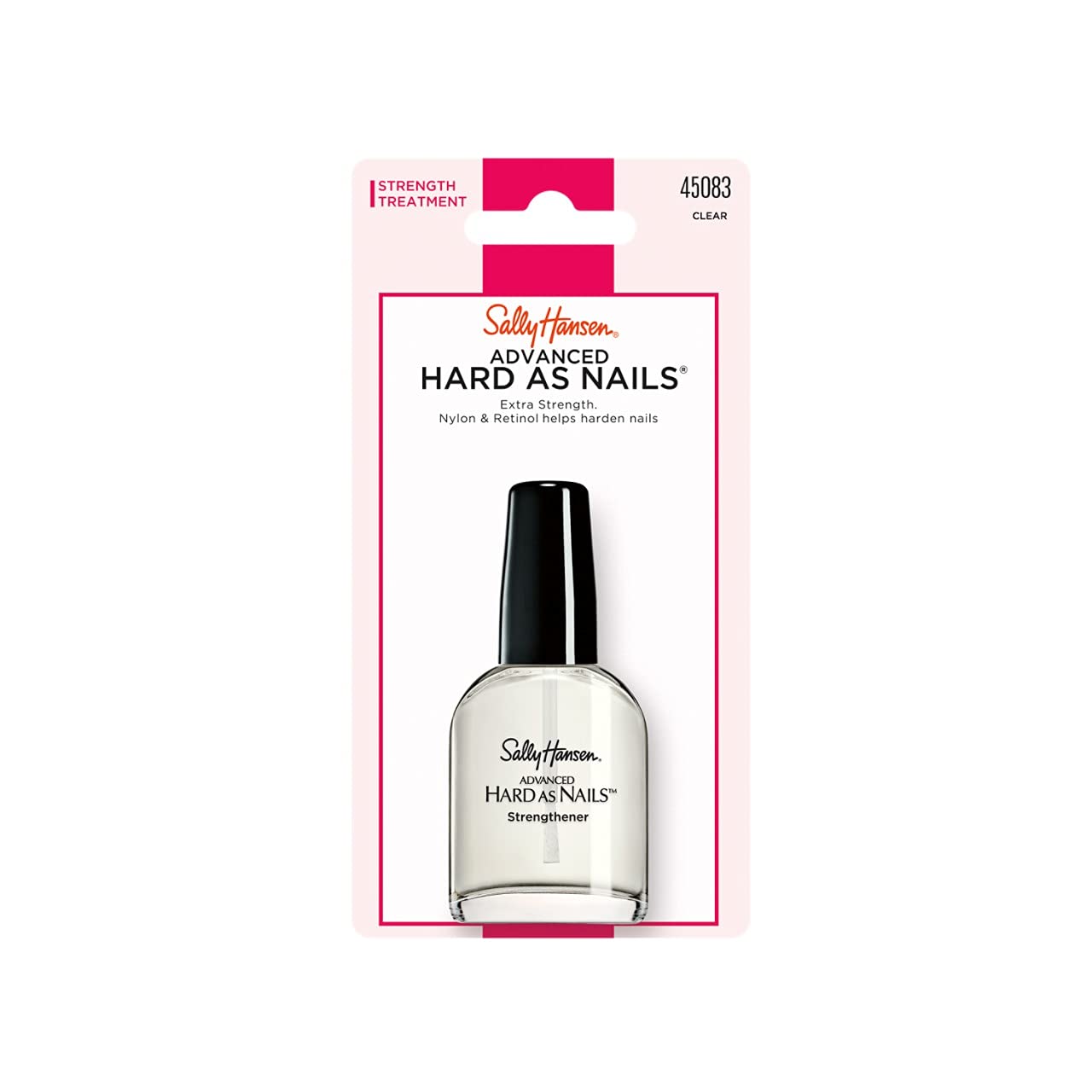 Sally Hansen Advanced Hard as Nails™, Clear Nail Strengthener, Includes Retinol and Nylon, Nourishing