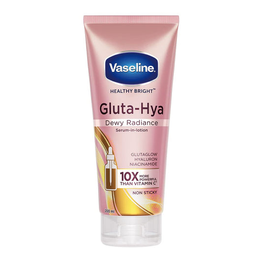 Vaseline Gluta-Hya Dewy Radiance, 200ml, Serum-In-Lotion, Boosted With GlutaGlow, for Visibly Brighter Skin from 1st Use