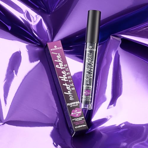 essence | What the Fake! Extreme Plumping Lip Filler (02 | Ice Ice Baby) | Glossy, Non-Sticky Finish with Peppermint Oil, Hyaluronic Acid, & Vitamin E | Vegan & Cruelty Free