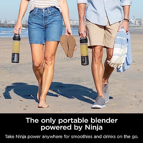 Ninja BC151EM Blast Portable Blender, Cordless, 18oz. Vessel, Personal Blender-for Shakes & Smoothies, BPA Free, Leakproof-Lid & Sip Spout, USB-C Rechargeable, Dishwasher Safe Parts