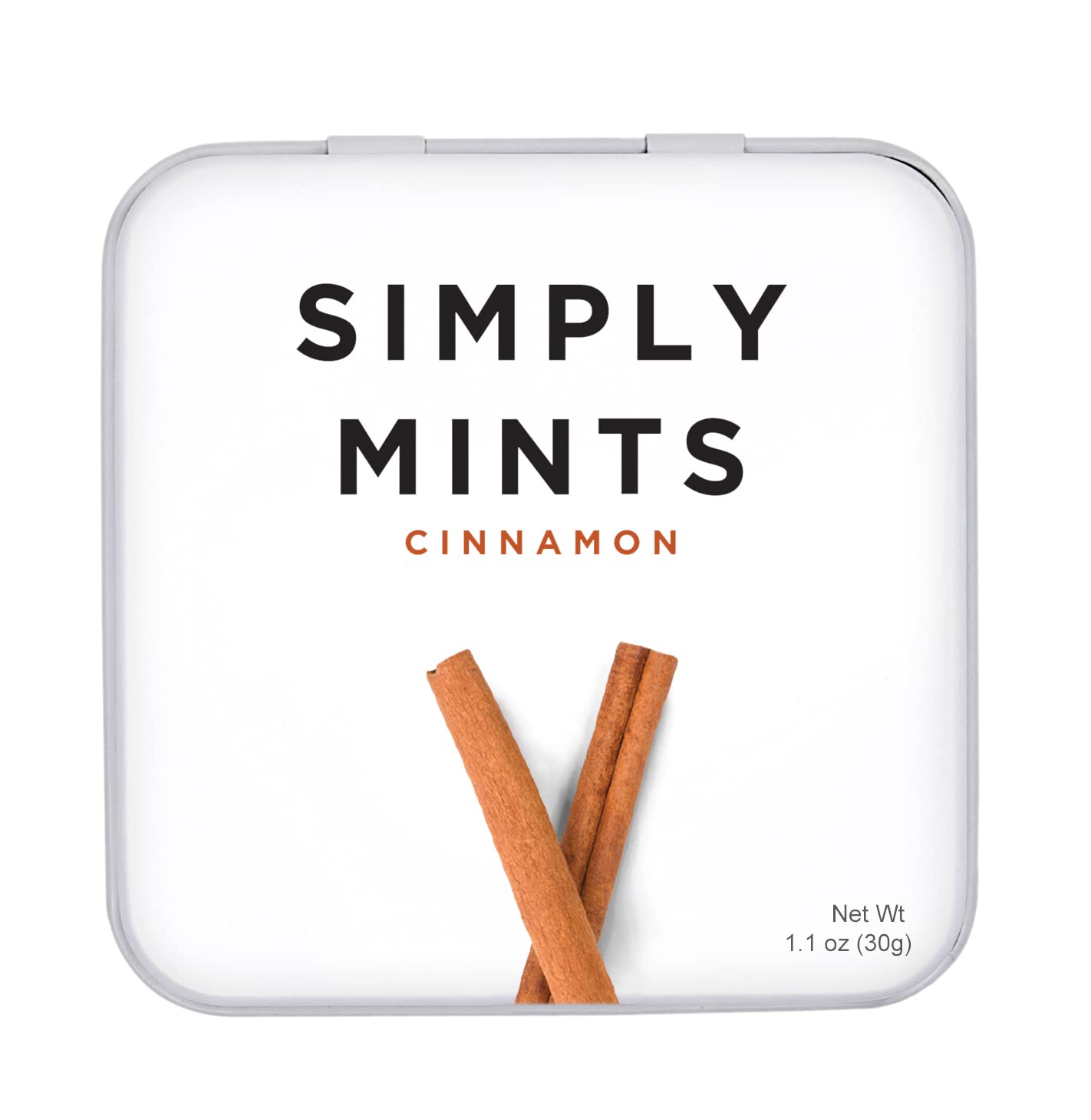 Natural Breath Mints by Simply Gum | Peppermint | Pack of Six (180 Pieces Total) | Breath Freshening, Vegan, Non-GMO, Nothing Artificial