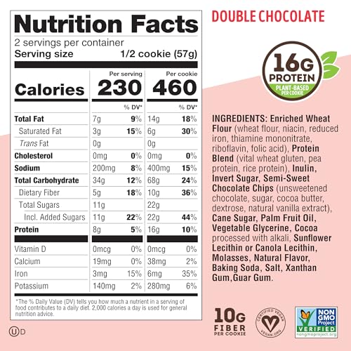 Lenny & Larry's The Complete Cookie, White Chocolate Flavored Macadamia, Soft Baked, 16g Plant Protein, Vegan, Non-GMO, 4 Ounce Cookie (Pack of 12)