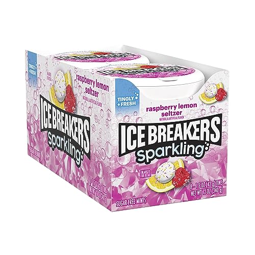 ICE BREAKERS Duo Fruit Plus Cool Strawberry Sugar Free Breath Mints Tins, 1.3 oz (8 Count)