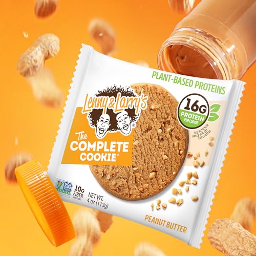 Lenny & Larry's The Complete Cookie, White Chocolate Flavored Macadamia, Soft Baked, 16g Plant Protein, Vegan, Non-GMO, 4 Ounce Cookie (Pack of 12)