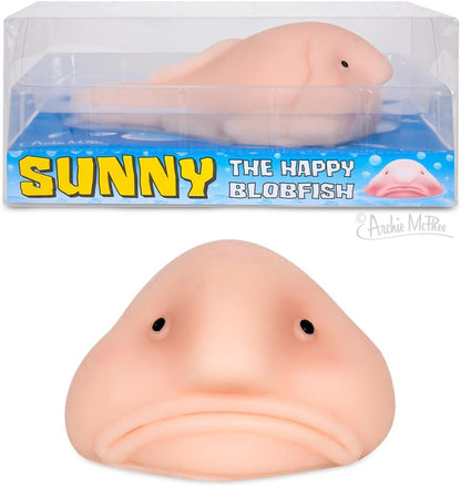 Accoutrements Sunny The Blobfish - Novelty Toy- Squishy Toy