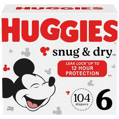 Huggies Size 2 Diapers, Snug & Dry Baby Diapers, Size 2 (12-18 lbs), 100 Count, Packaging May Vary