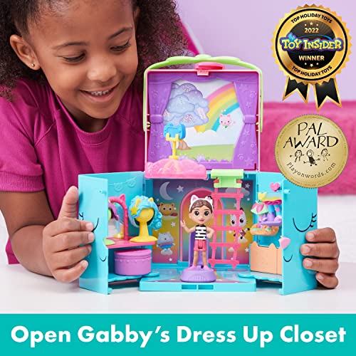 Gabby's Dollhouse Celebration Party Bus, Transforming Playset with Gabby & DJ Catnip Toy Figures & Dollhouse Accessories, Kids Toys for Ages 3 and Up