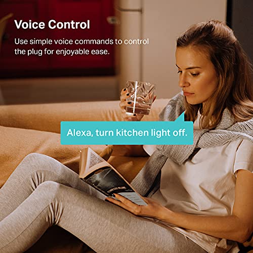 Kasa Smart Plug Mini 15A, Smart Home Wi-Fi Outlet Works with Alexa, Google Home & IFTTT, No Hub Required, UL Certified, 2.4G WiFi Only, 4-Pack(EP10P4) , White