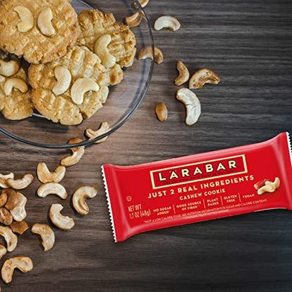 Larabar Cashew Cookie, Gluten Free Vegan Fruit & Nut Bars, 1.7 oz, 18 ct