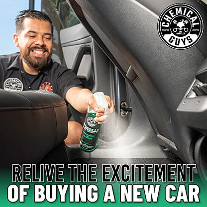 Chemical Guys AIR_101_16 New Car Smell Premium Air Freshener and Odor Eliminator, Long-Lasting Scent, Great for Cars, Trucks, SUVs, RVs & More, 16 fl oz