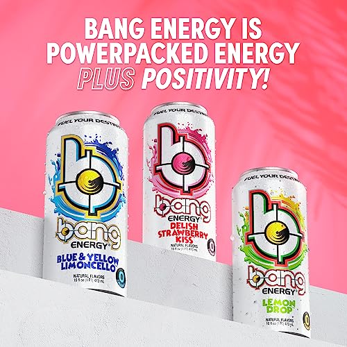 Bang Energy Bangster Berry, Sugar-Free Energy Drink, 16-Ounce (Pack of 12)