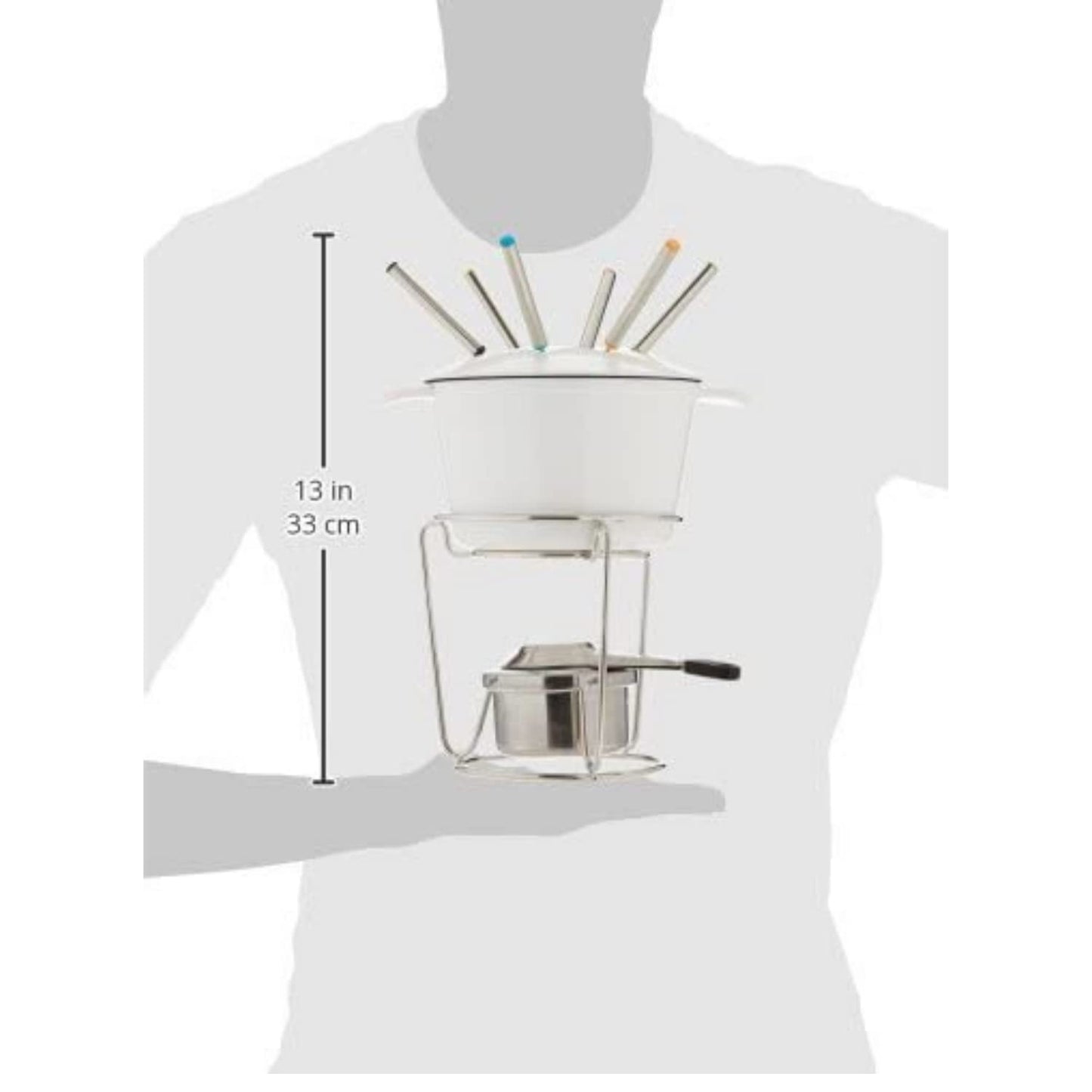 Cuisinart Fondue Pot, 3 Quart, For Chocolate, Cheese, Broth, Oil, Stainless Steel, CFO-3SSP1