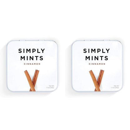 Natural Breath Mints by Simply Gum | Peppermint | Pack of Six (180 Pieces Total) | Breath Freshening, Vegan, Non-GMO, Nothing Artificial