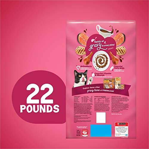 Purina Friskies Dry Cat Food, Gravy Swirlers - 3.15 lb. Bag