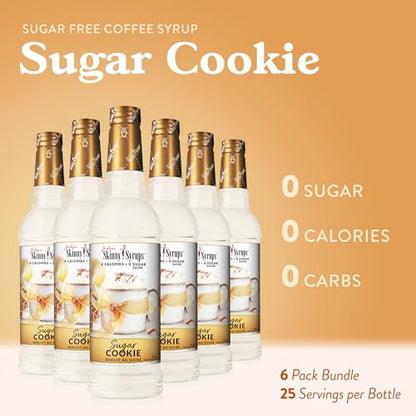 Jordan's Skinny Syrups Sugar Free Coffee Syrup, Vanilla Flavor Drink Mix, Zero Calorie Flavoring for Chai Latte, Protein Shake, Food and More, Gluten Free, Keto Friendly, 25.4 Fl Oz, 2 Pack