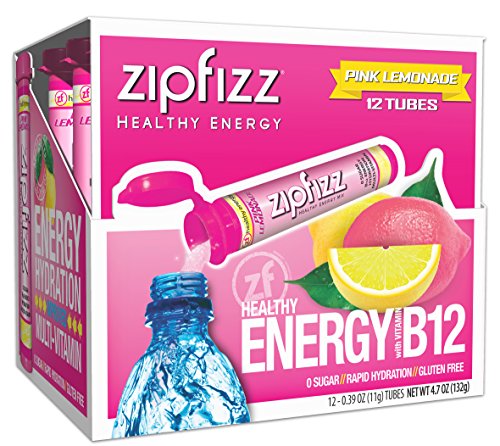 Zipfizz Energy Drink Mix, Electrolyte Hydration Powder with B12 and Multi Vitamin, Berry (12 Count)