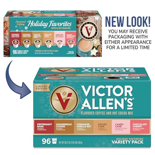 Victor Allen's Coffee Milk Chocolate Flavored Hot Cocoa Mix, 42 Count, Single Serve K-Cup Pods for Keurig K-Cup Brewers