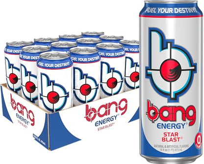 Bang Energy Bangster Berry, Sugar-Free Energy Drink, 16-Ounce (Pack of 12)