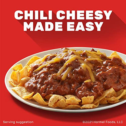 HORMEL Chili Chunky Beef Chili with Beans, No Artificial Ingredients, 15 Oz