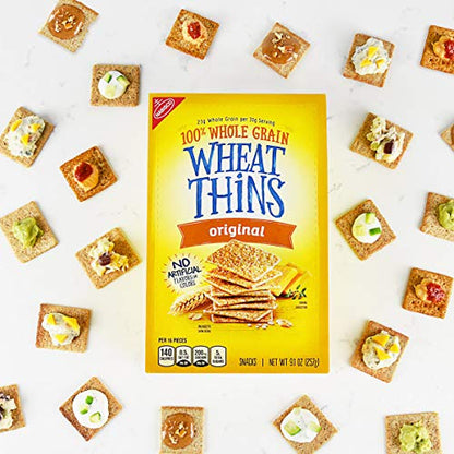 Wheat Thins Original Whole Grain Wheat Crackers, Party Size, 20 oz Box