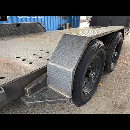 (2) 72”x10”x17” Trailer Fenders Tandem & Backing Plates (local pickup only)