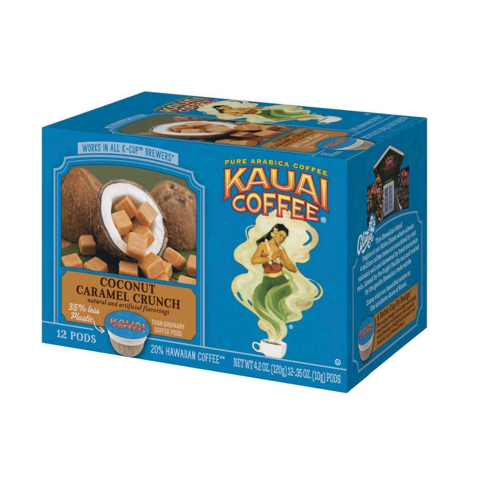 Kauai Coffee Na Pali Coast Dark Roast - Compatible with Keurig Pods K-Cup Brewers (1 Pack of 24 Single-Serve Cups)