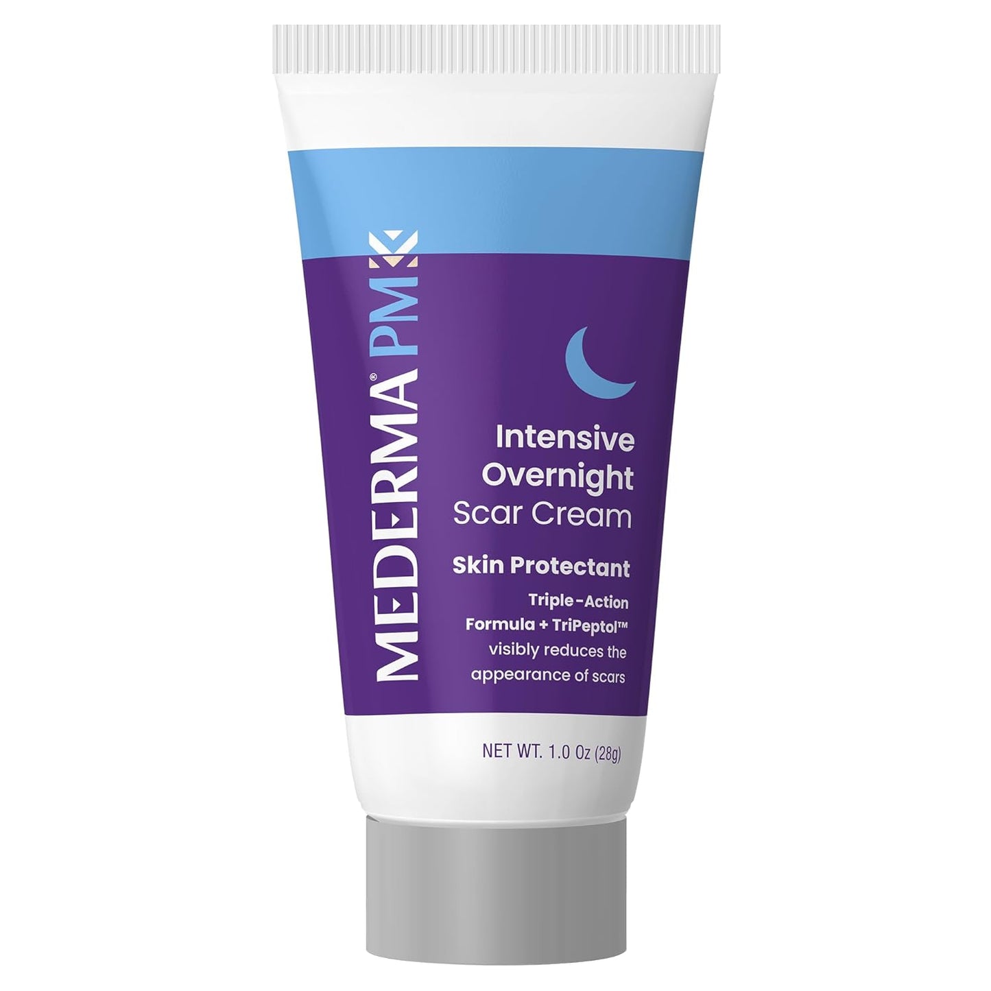 Mederma PM Intensive Overnight Scar Cream, Works with Skin's Nighttime Regenerative Activity, Clinically Shown to Make Scars Smaller and Less Visible, 1.0 Oz (28g)