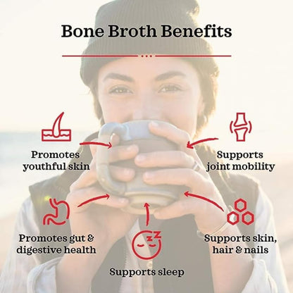 Kettle and Fire Classic Beef Bone Broth, Keto, Paleo, and Whole 30 Approved, Gluten Free, High in Protein and Collagen (6 Pack)