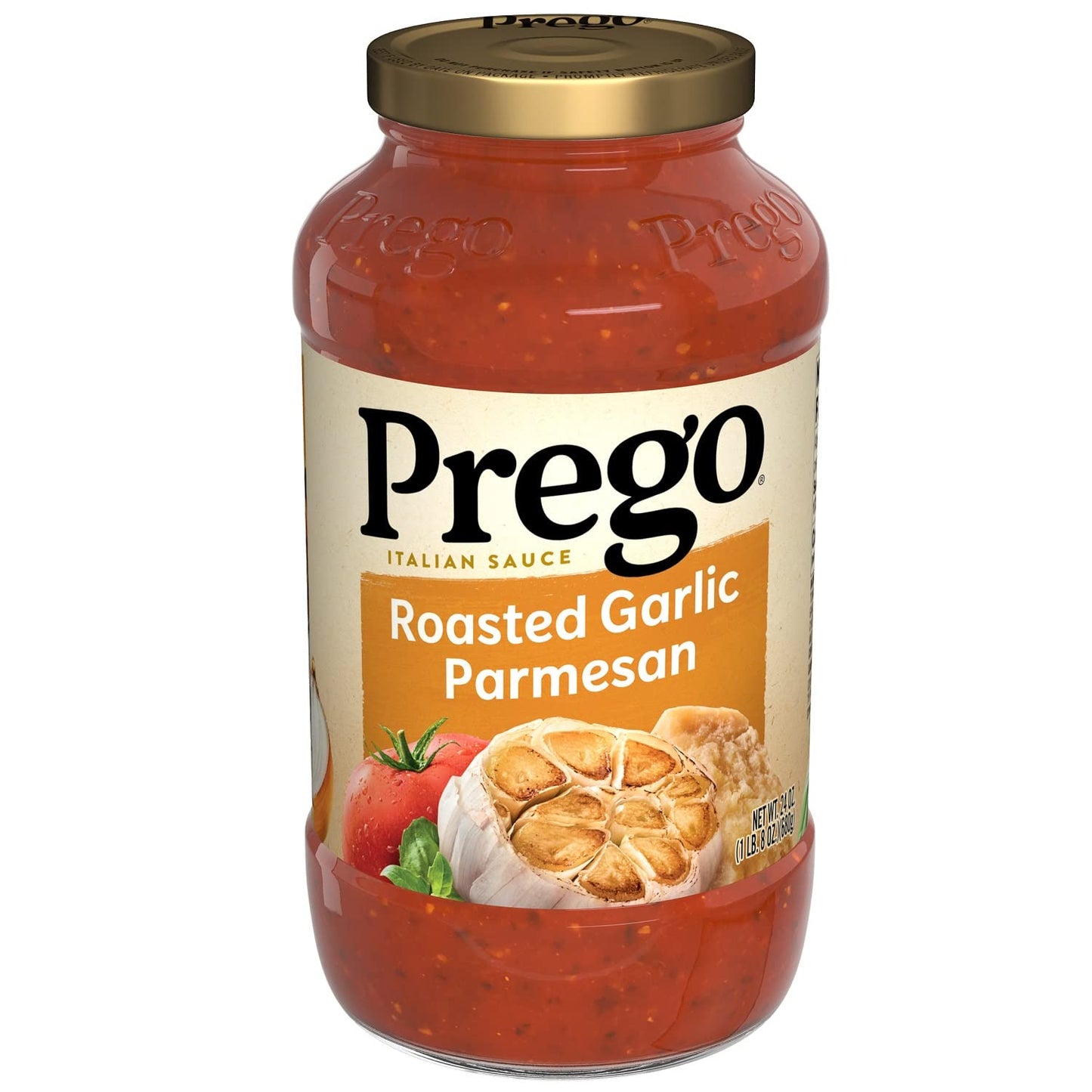 Prego Chunky Tomato with Garlic and Onion Pasta Sauce, 24 Oz Jar