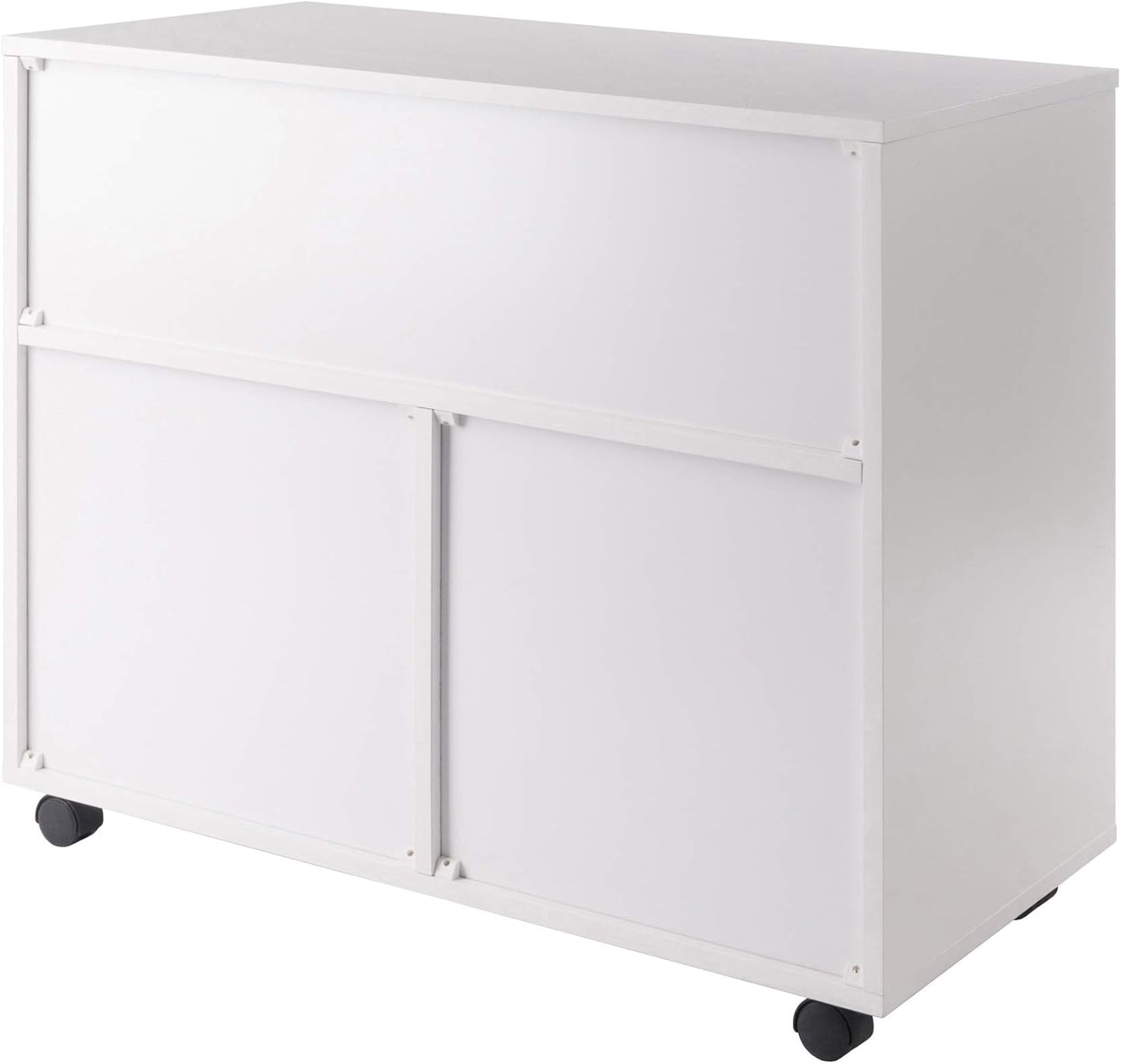 Winsome Wood Halifax Cabinet, 2 Large Drawer with 3 Small Drawer, White