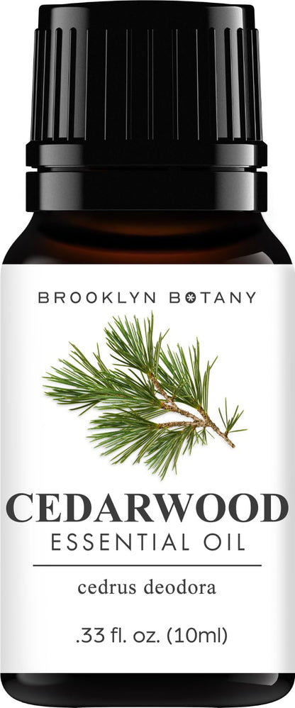 Brooklyn Botany Basil Essential Oil - 100% Pure and Natural - Premium Grade Essential Oil - for Aromatherapy and Diffuser - 0.33 Fl Oz