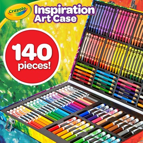 Crayola Inspiration Art Case Coloring Set - Space (140ct), Art Kit For Kids, Toys for Girls & Boys, Art Set, School Supplies, Gifts [Amazon Exclusive]