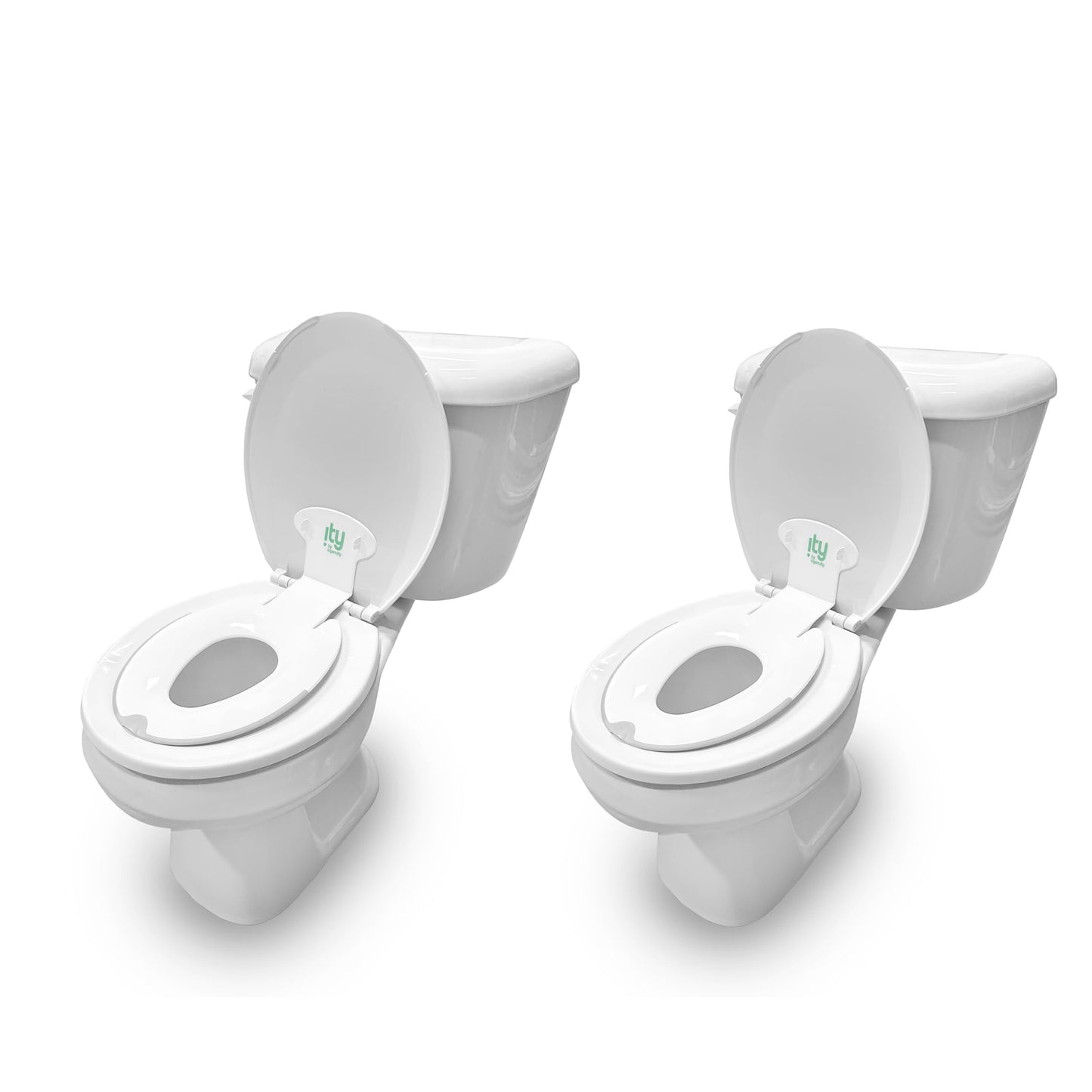 Ingenuity: ity by Ingenuity Flip & Sit Potty Seat (White) – Easy to Set Up & Remove Potty Training Seat That Attaches to Adult Toilet Seat