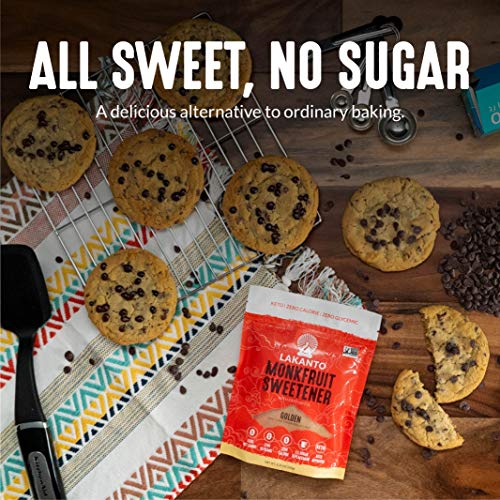 Lakanto Baking Monk Fruit Sweetener with Erythritol - Baking Sugar Substitute, Zero Calorie, Keto Diet Friendly, Zero Net Carbs, Extract, Sugar Replacement (Baking - 1 lb)