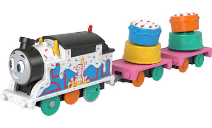 Thomas & Friends Motorized Toy Train Graffiti James Battery-Powered Engine with Tender & Cargo Car for Pretend Play Preschool Kids Ages 3+ Years