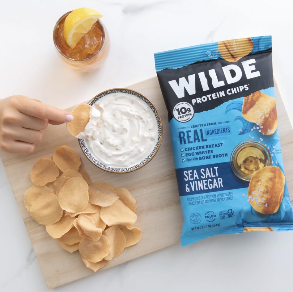 WILDE Protein Chips Variety Pack, Protein Snacks, Keto chips, Made with Real Ingredients, 1.34oz Bags (Pack of 12) - (Flavor Combination May Vary)