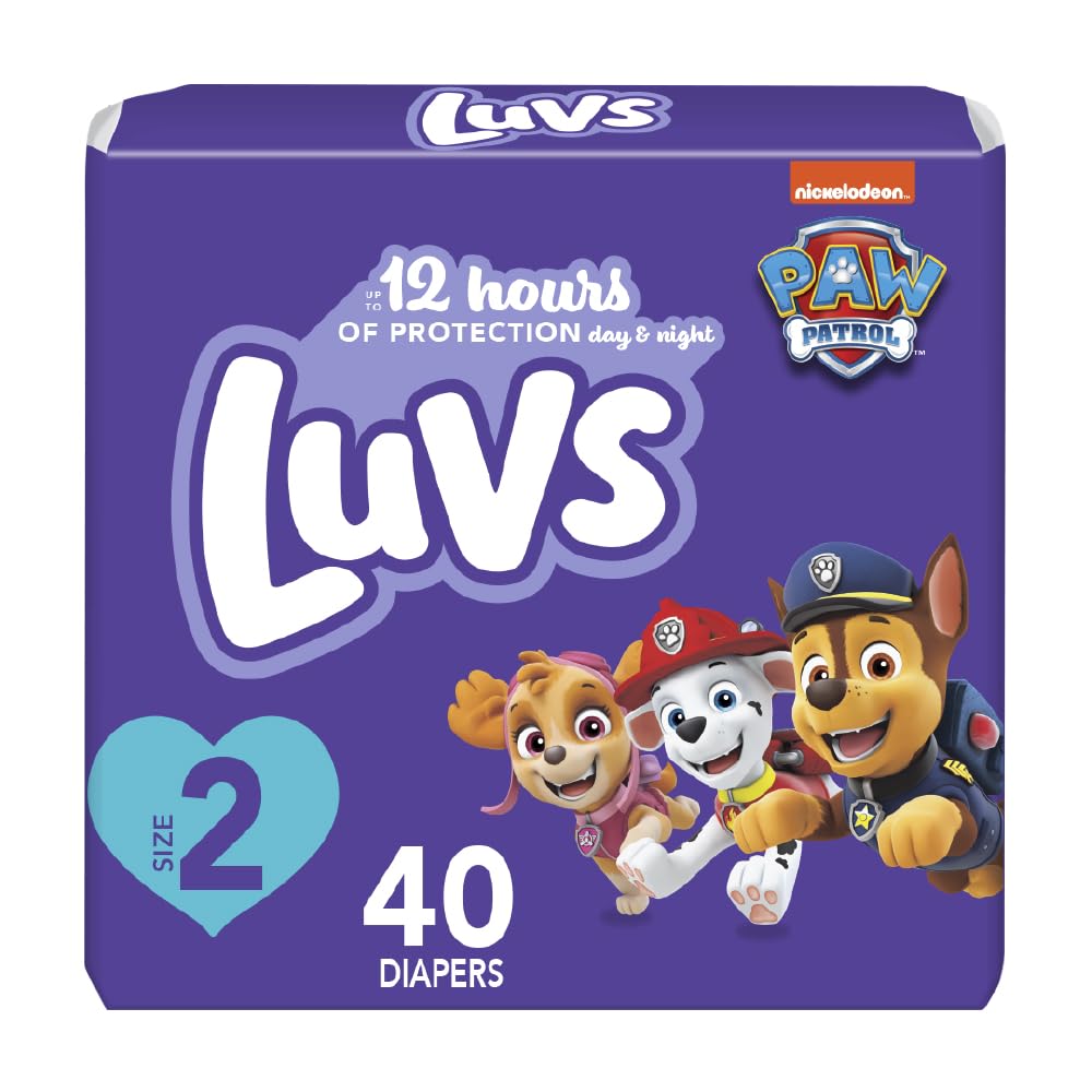 Luvs Diapers - Size 5, 172 Count, Paw Patrol Disposable Baby Diapers