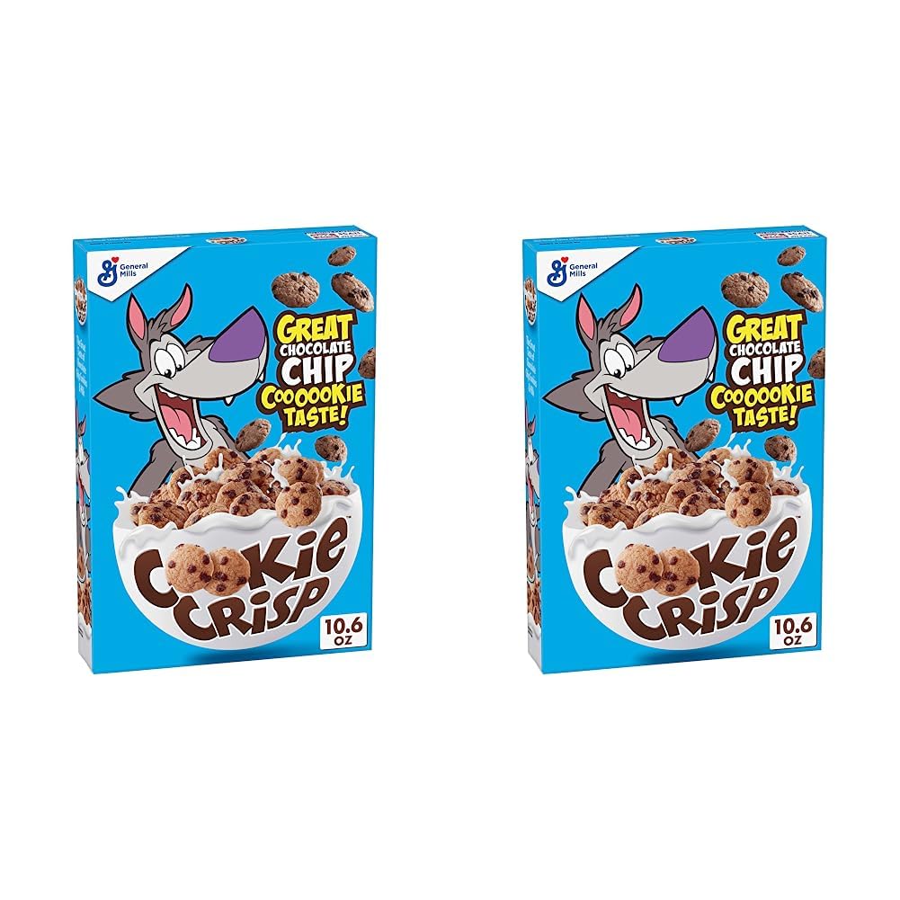 Cookie Crisp Breakfast Cereal, Chocolate Chip Cookie Taste, Made With Whole Grain, Family Size, 18.3 oz