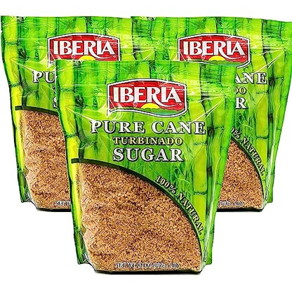 Iberia 100% Natural Pure Cane Turbinado Raw Sugar, 32 Oz