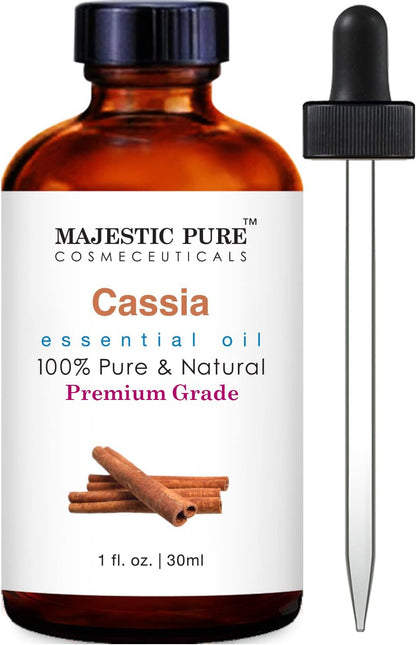 MAJESTIC PURE Basil Essential Oil, Premium Grade, Pure and Natural Premium Quality Oil, 4 Fl Oz