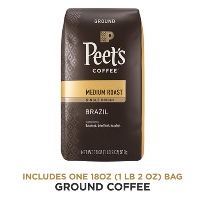 Peet's Coffee Major Dickason's Blend, Dark Roast Ground Coffee, 20 oz