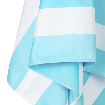 Dock & Bay Beach Towel - Quick Dry, Sand Free - Compact, Lightweight - 100% Recycled - includes Bag - Cabana - Bondi Blue - Extra Large (200x90cm, 78x35)